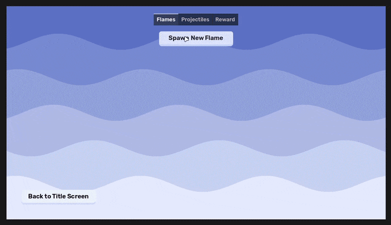 An animated GIF showcasing the SceneSpawner component.
