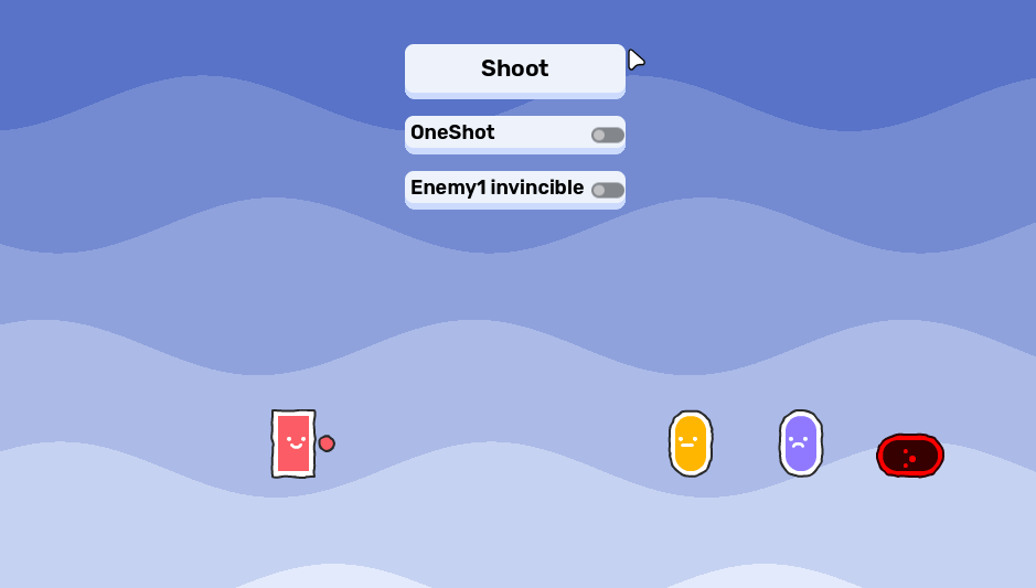 Hitbox2D and Hurtbox2D components in action.